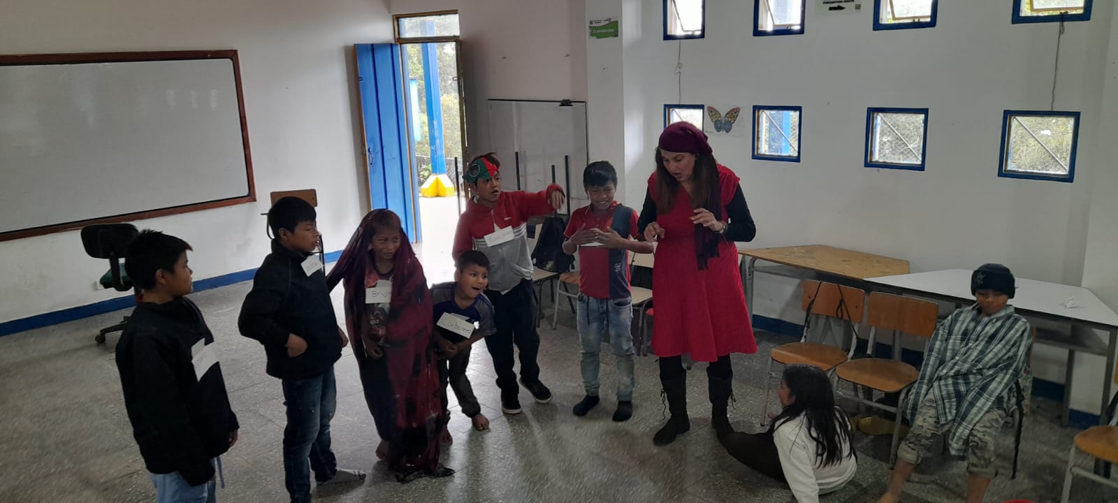 Taller de teatro en el resguardo