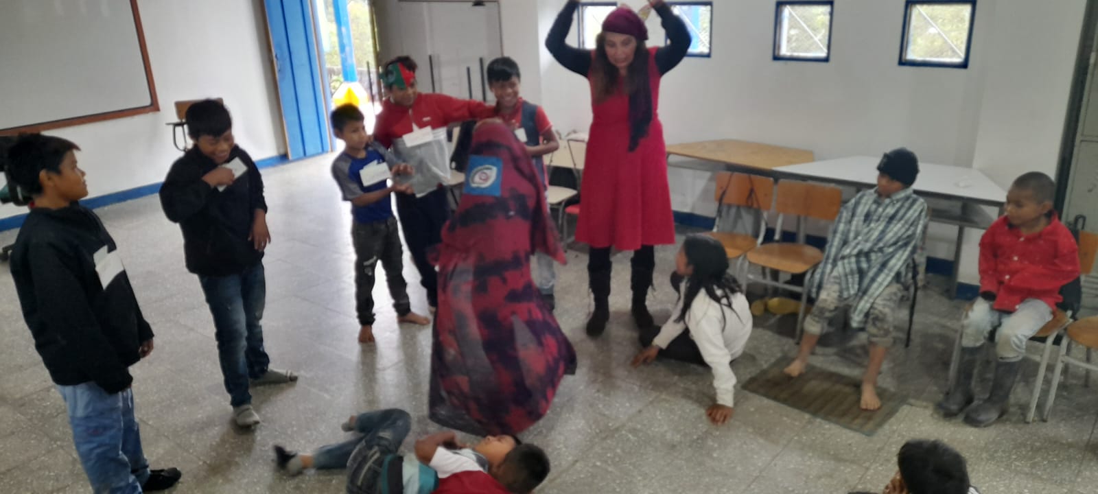Taller de teatro en el resguardo Embera Chamí