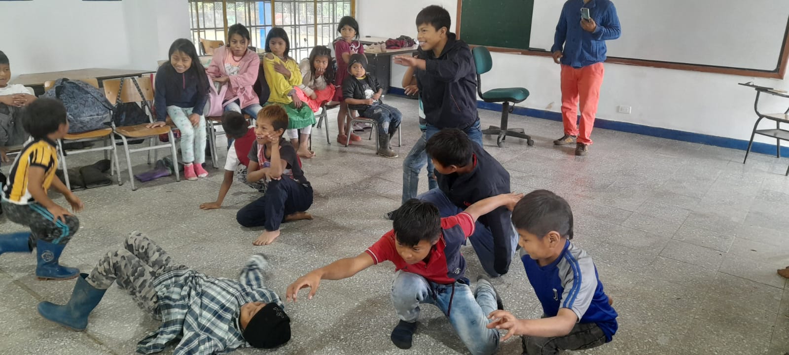 Taller de teatro en el resguardo Embera Chamí