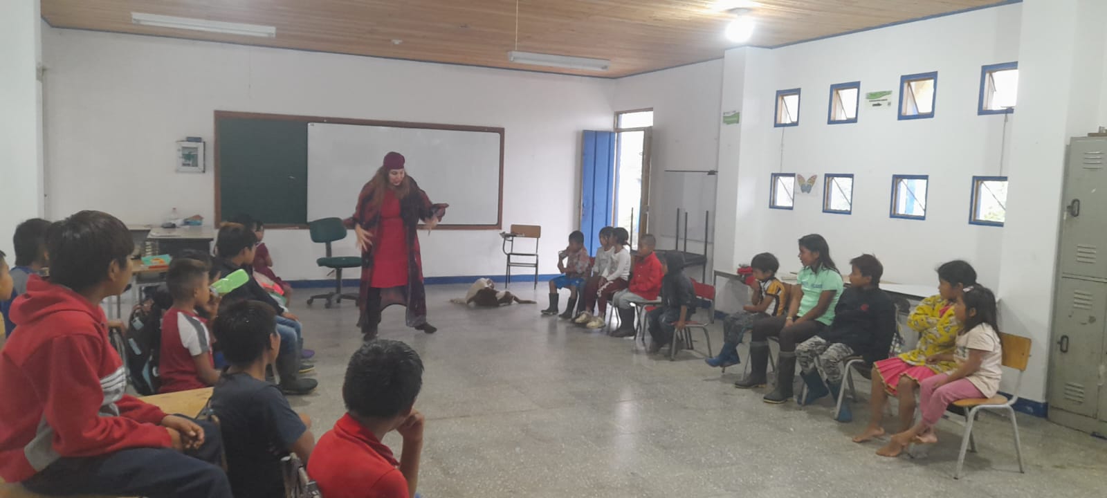 Taller de teatro en el resguardo Embera Chamí